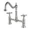 Kingston Brass KS1178BEX Essex Bridge Kitchen Faucet, Brushed Nickel KS1178BEX - alternate 1